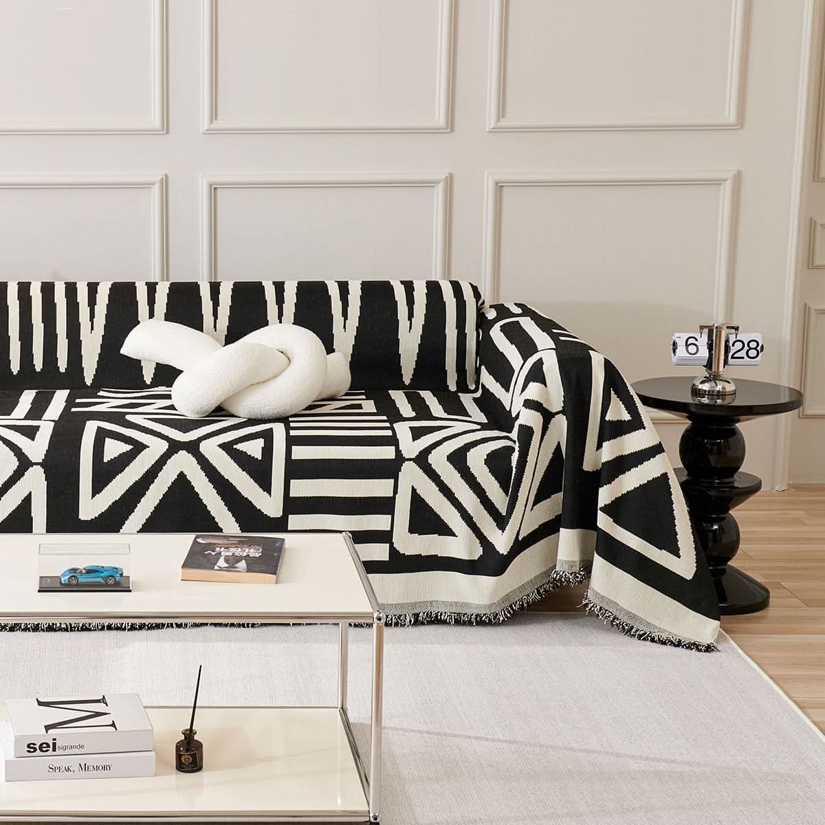 Pet Couch Cover - Boho Black - Image 3