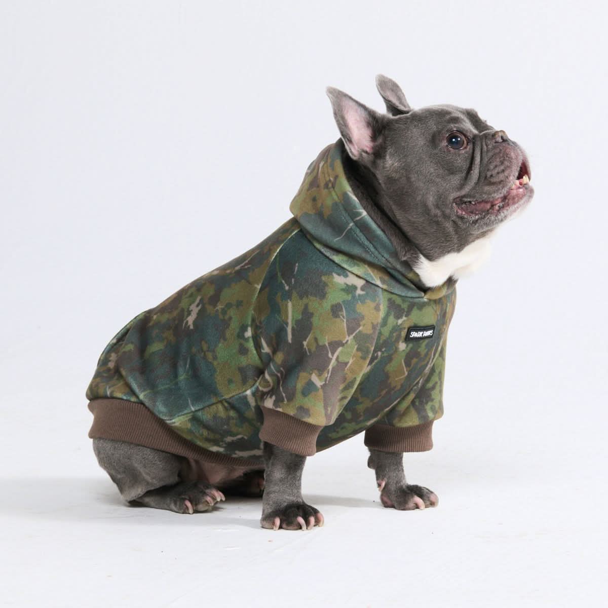 Concrete Wood Dog Hoodie - Moss - Image 2