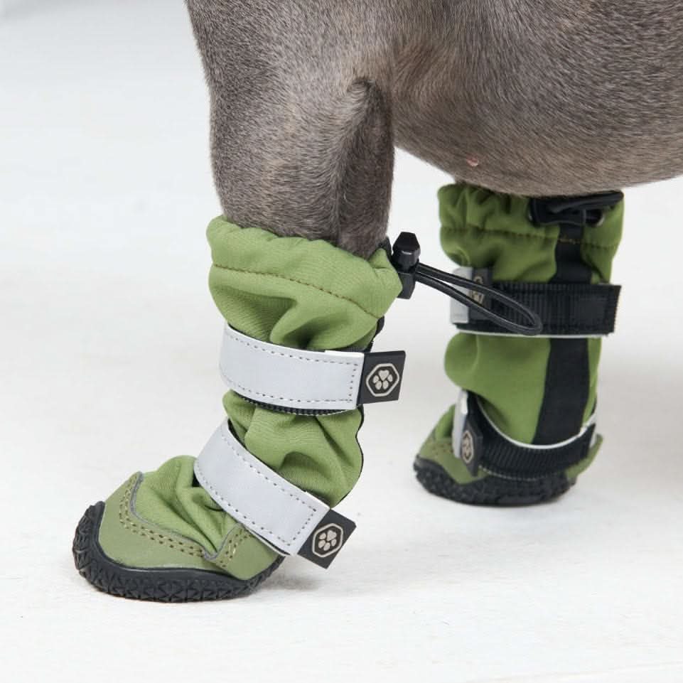Dog Rainboots, Waterproof Dog Shoes - Green - Image 4