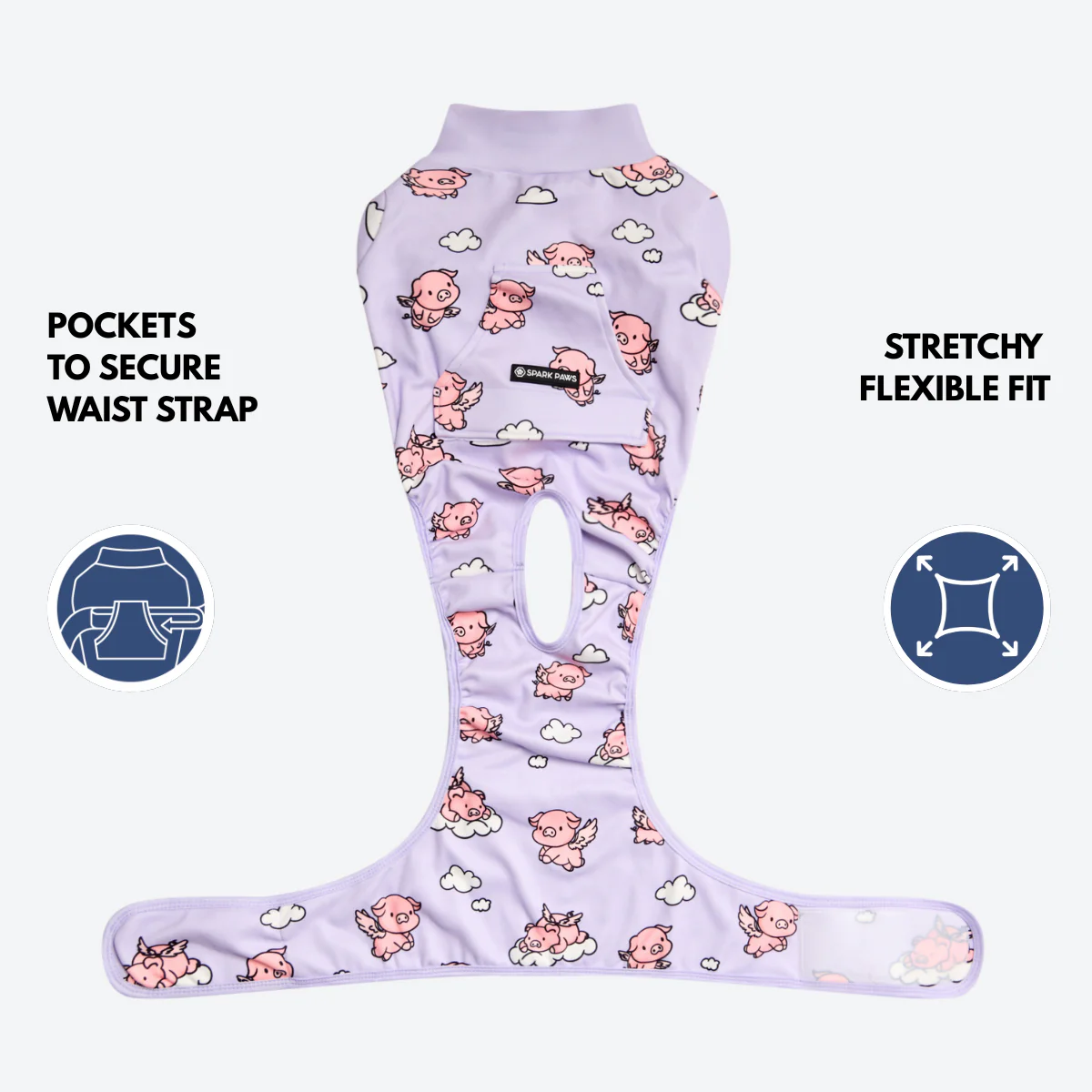 Dog Surgical Suit - When Pigs Fly - Image 9