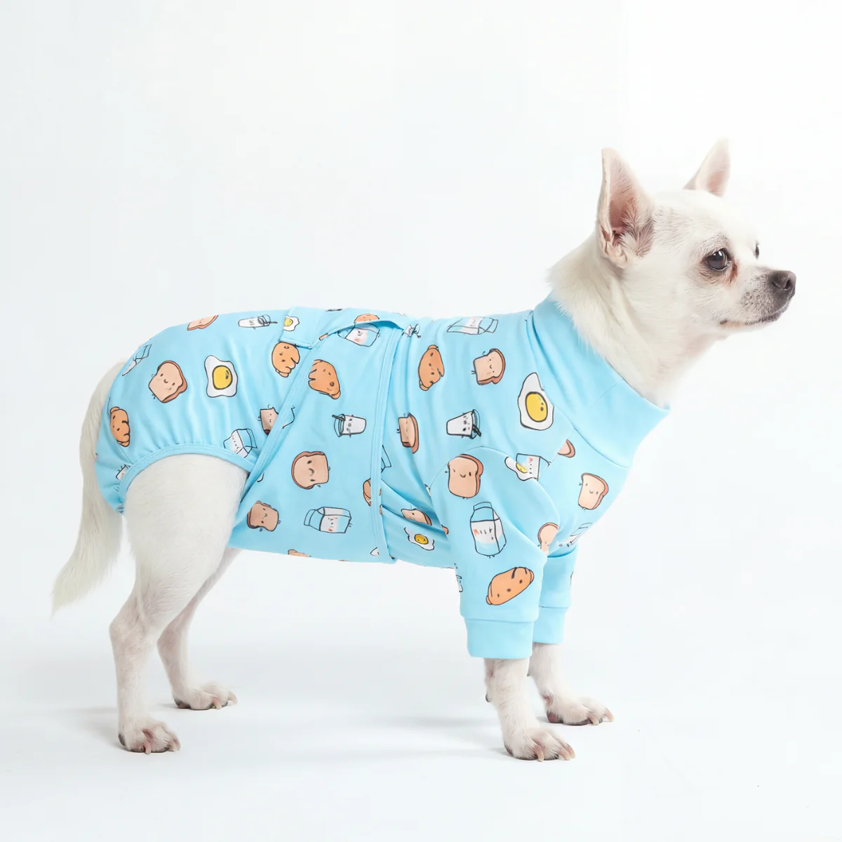 Dog Surgical Suit - Breakfast Blue - Image 3