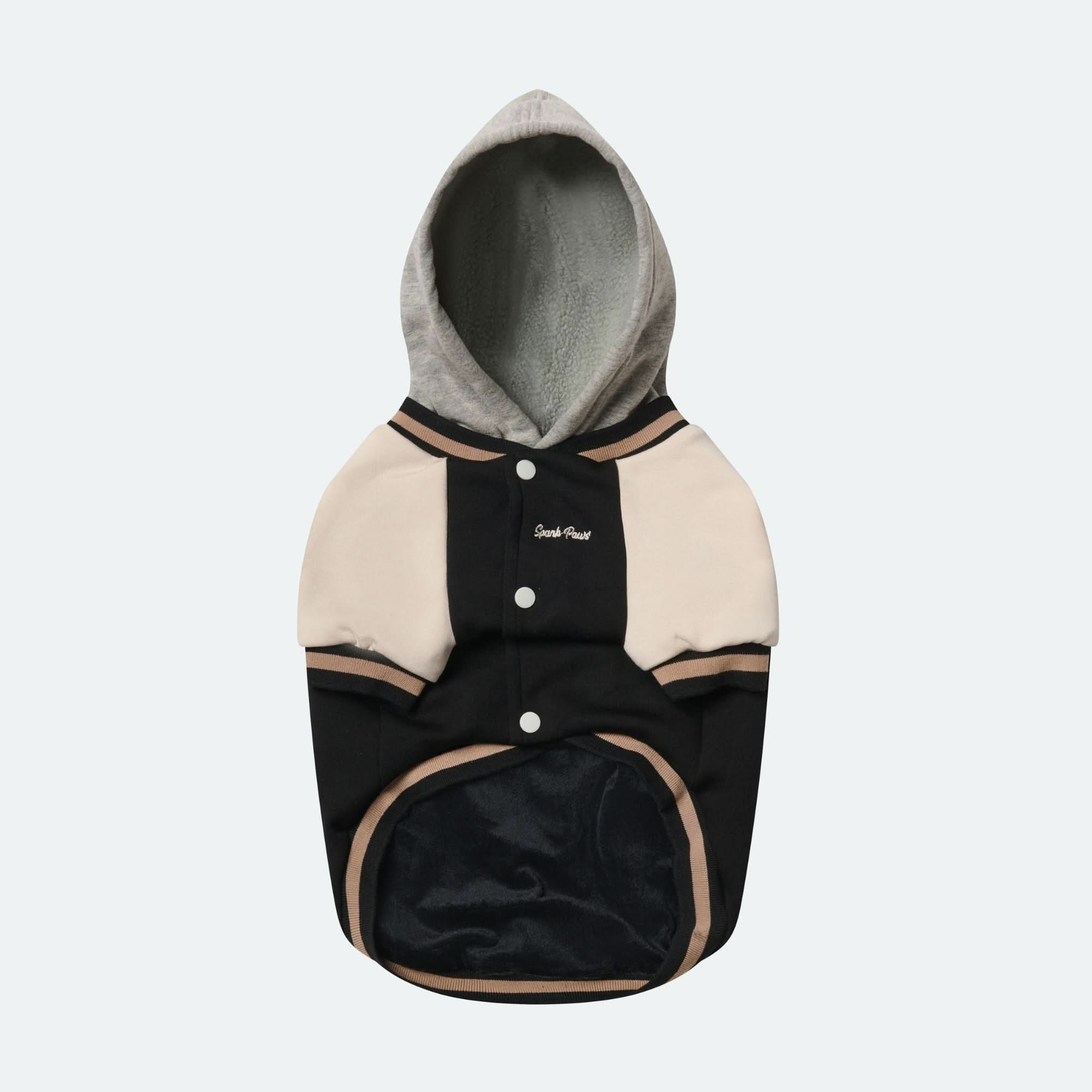Dog Varsity Jacket - Black - Image 4