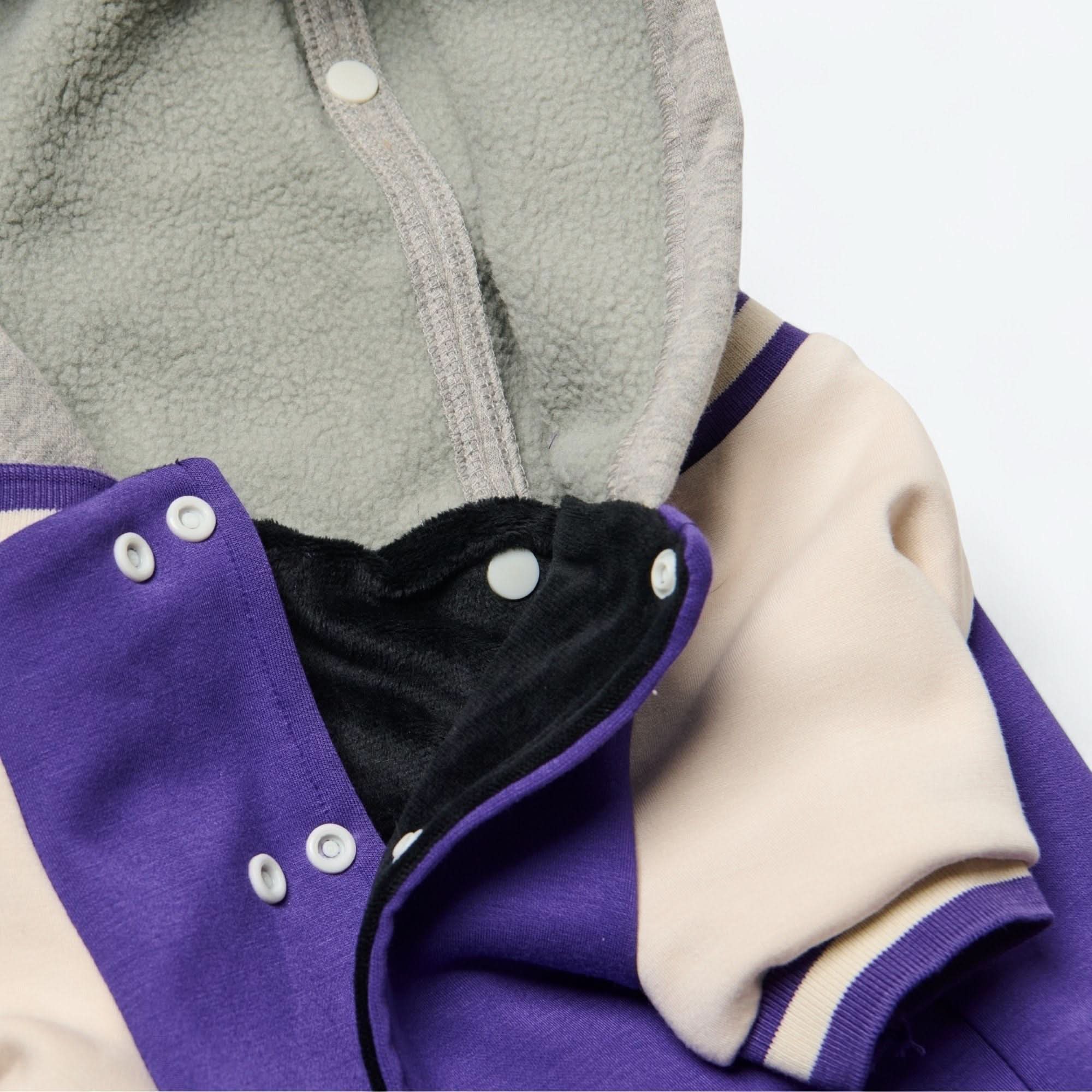 Dog Varsity Jacket - Purple - Image 6
