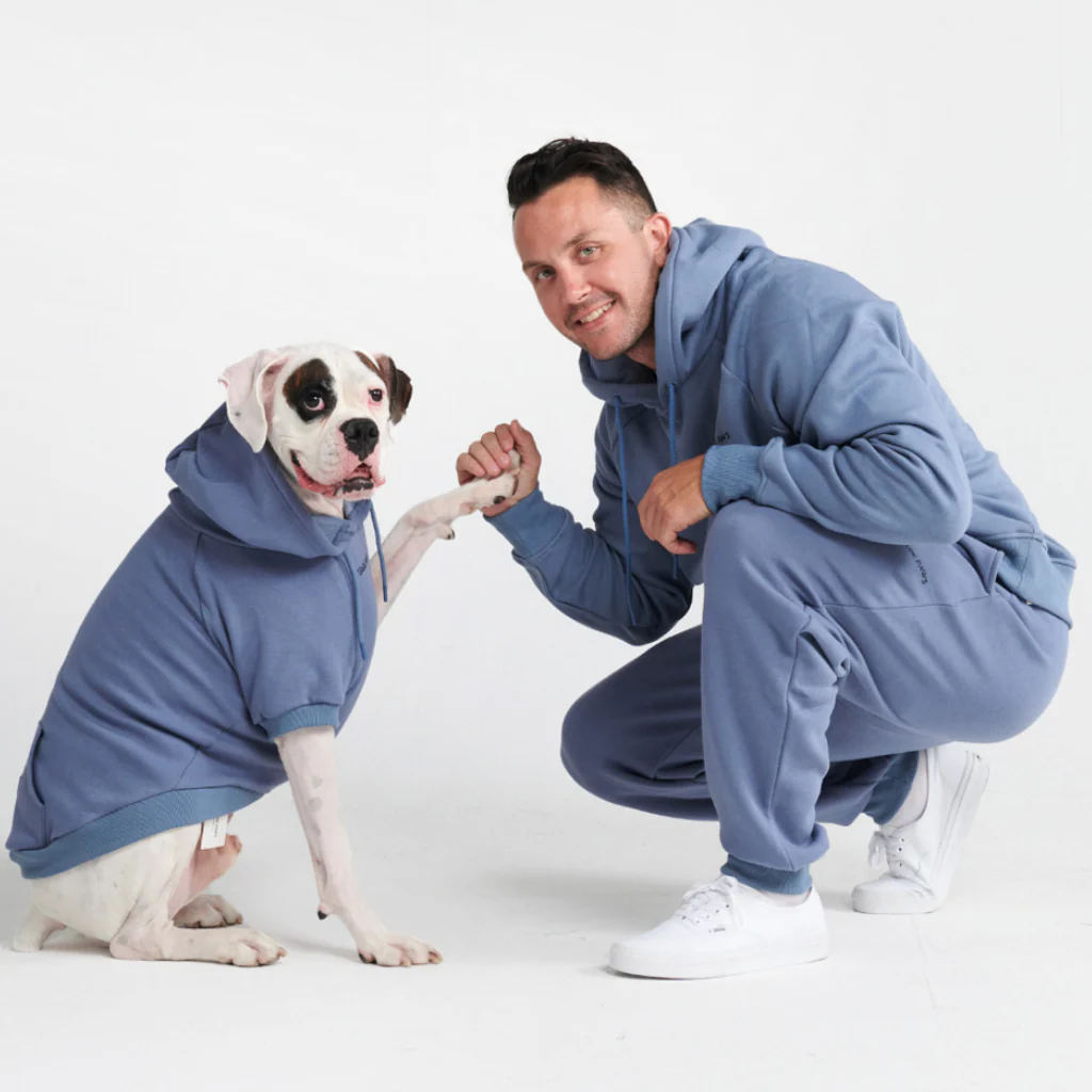 Essential Dog Hoodie - Slate Blue - Image 10