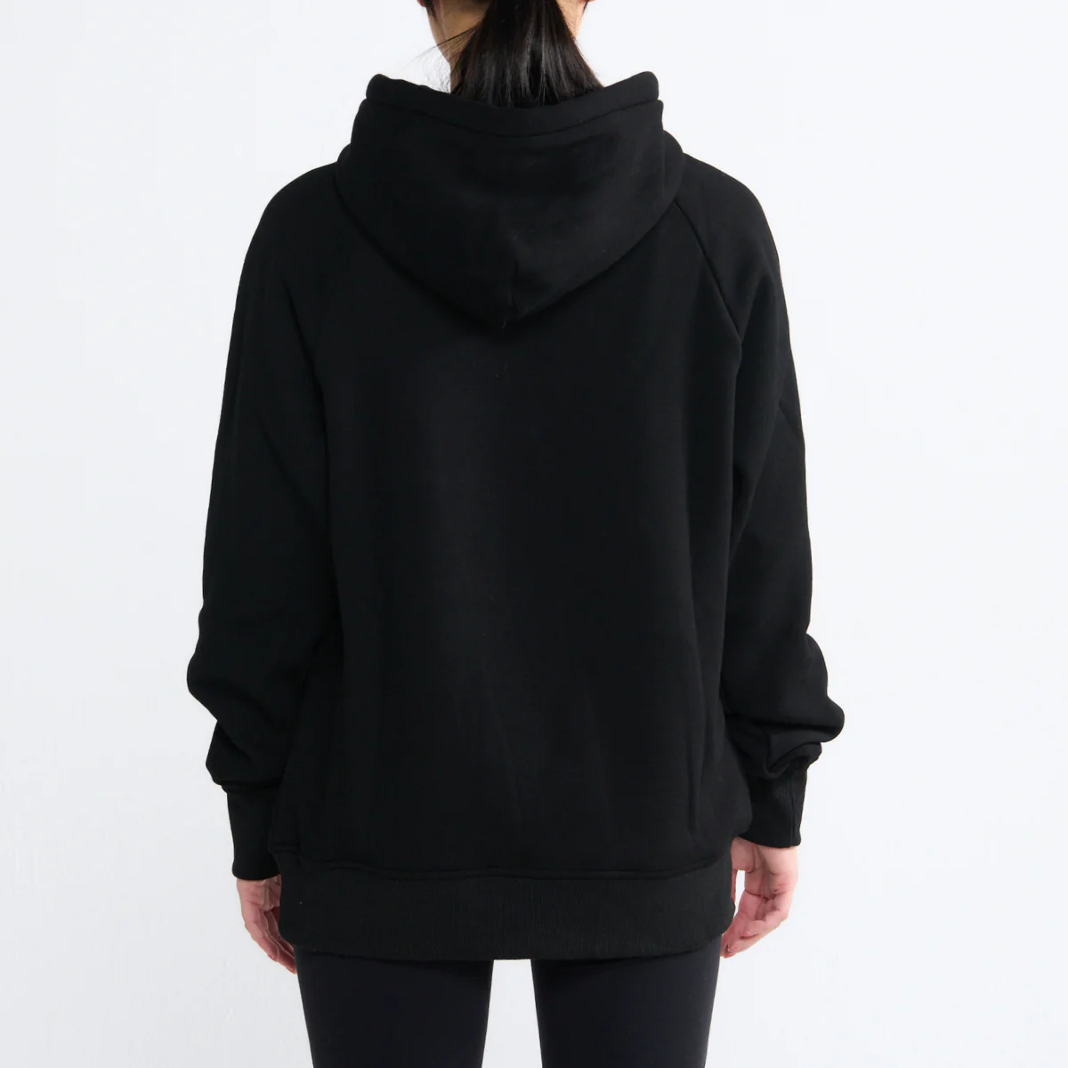 Essential Human Hoodie - Black - Image 3