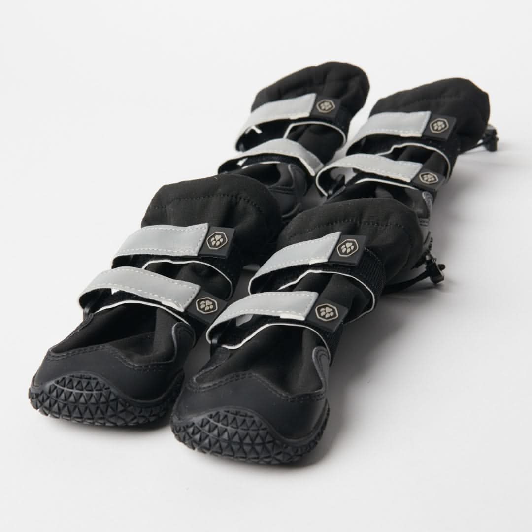 Dog Rainboots, Waterproof Dog Shoes - Black (2) - Image 9