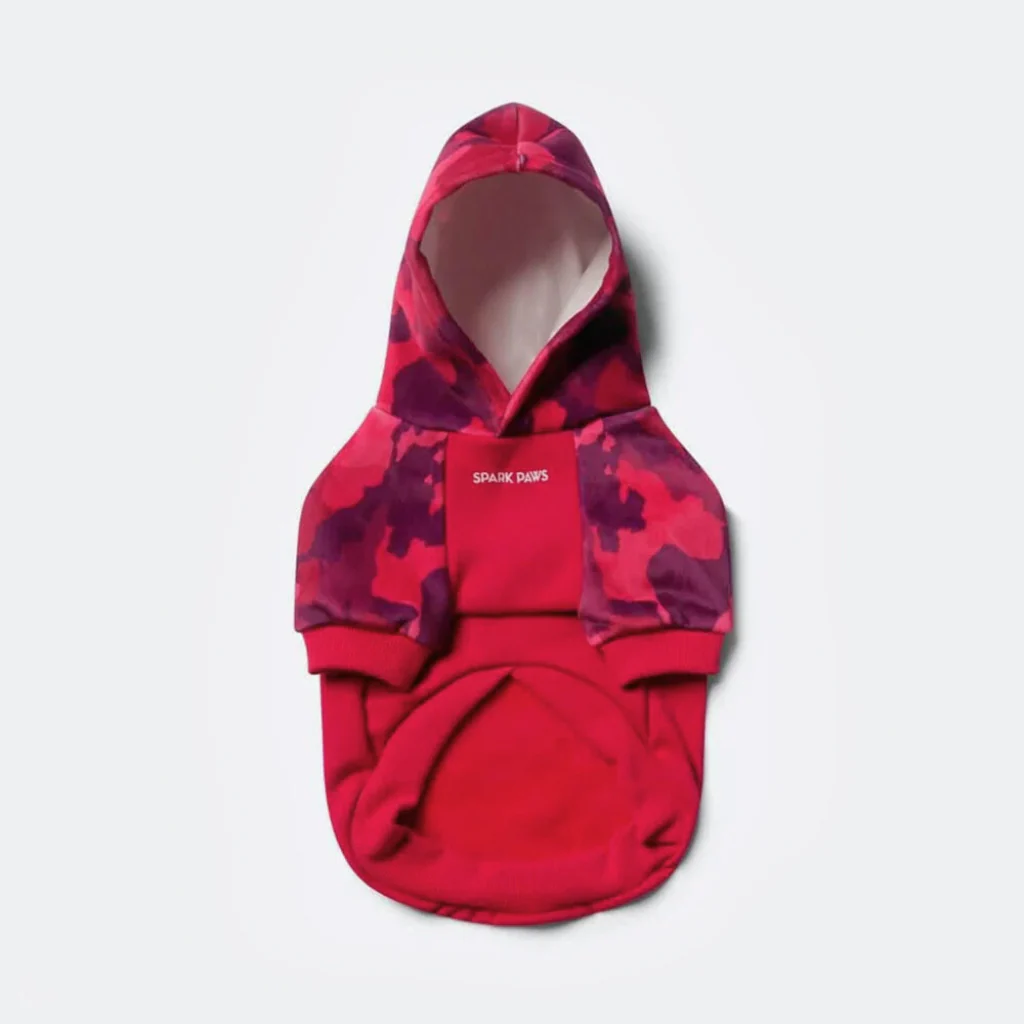Fuchsia Camo Dog Hoodie - Image 8