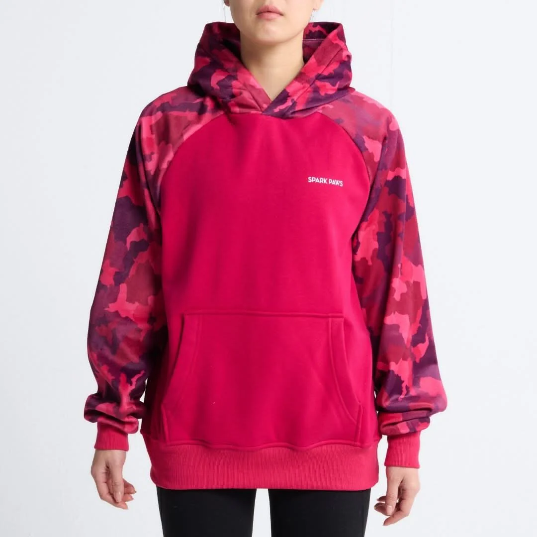 Fuchsia Camo Human Hoodie - Image 3