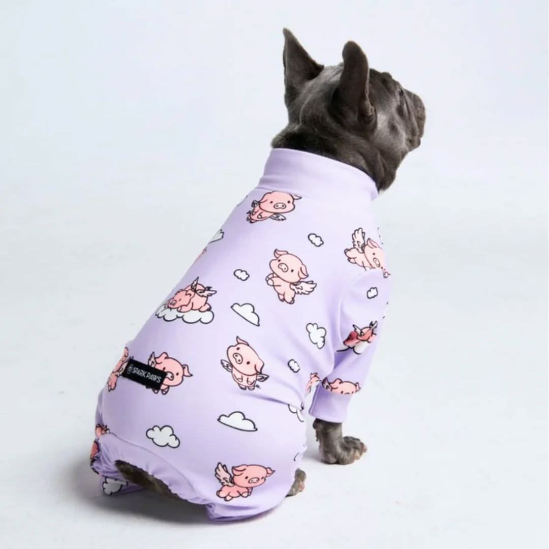 Human Pajama Pants - When Pigs Fly - Purple - Image 5