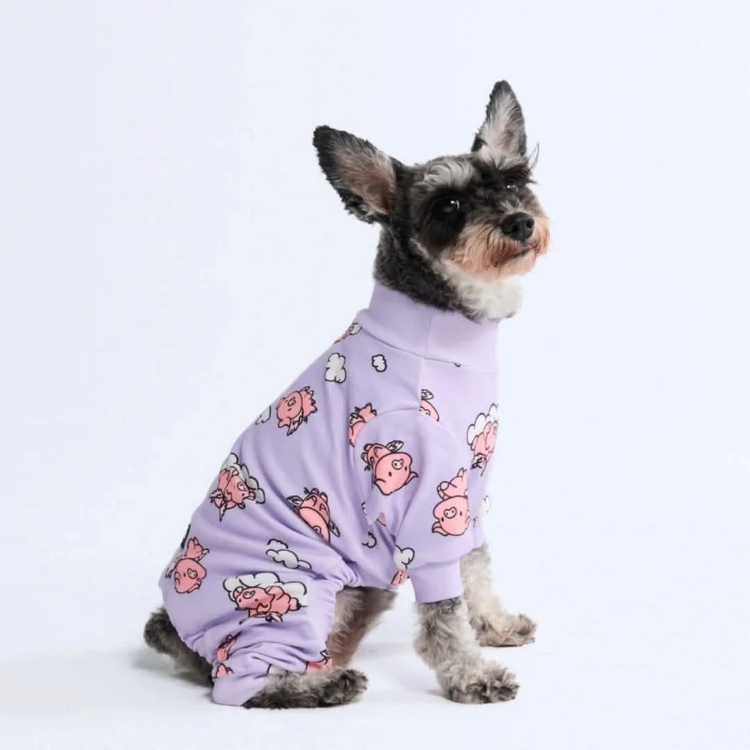 Human Pajama Top - When Pigs Fly - Purple - Image 4