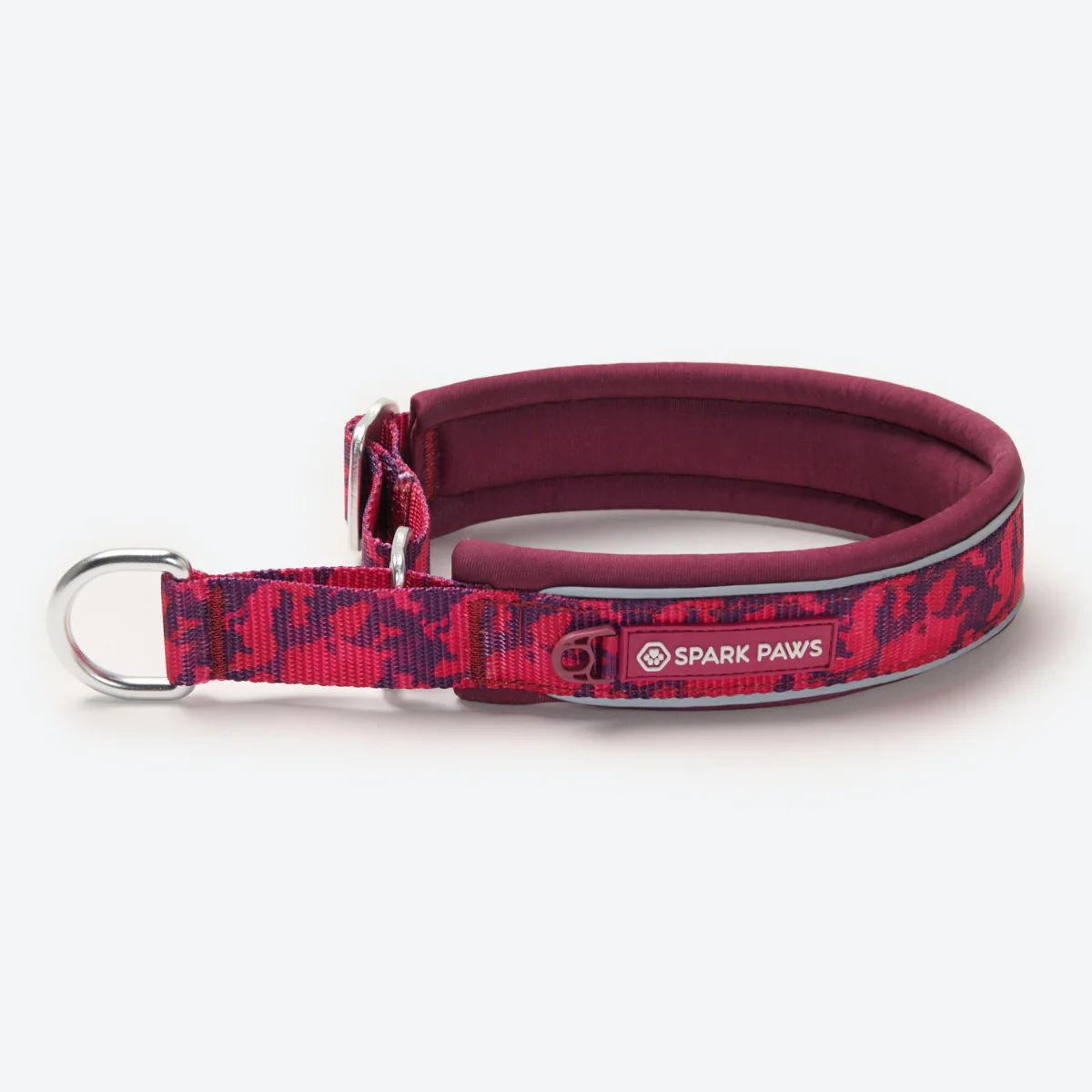 Cushioned Martingale Collar - Fuchsia Camo - Image 6