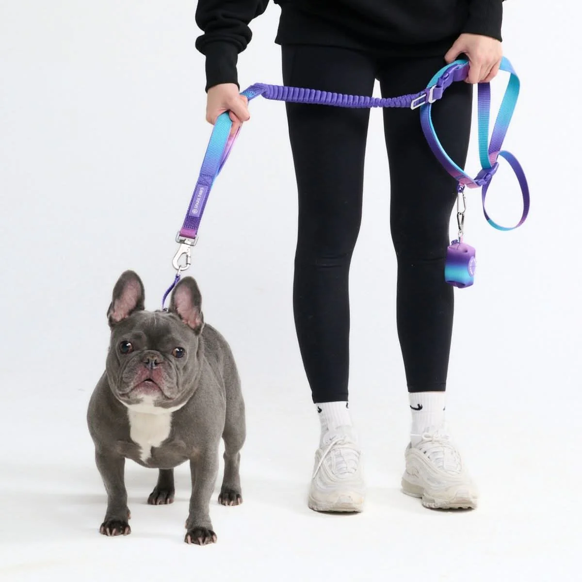 Multipurpose Seatbelt Handsfree Leash & Poop Bag Holder Set - 90s Retro - Image 2