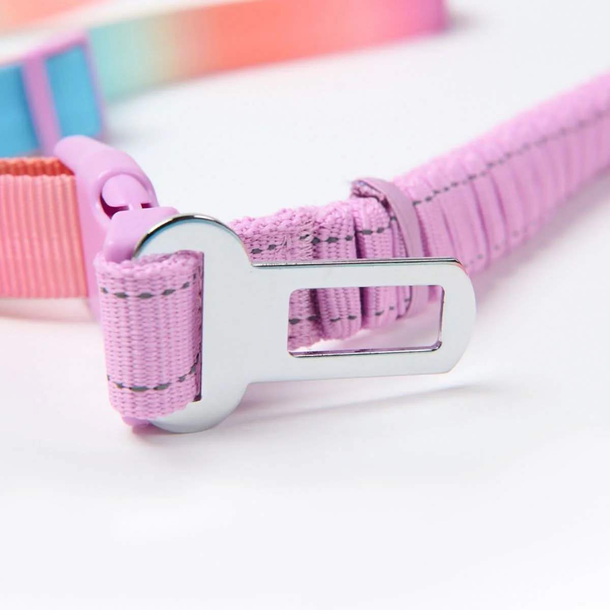 Multipurpose Seatbelt Handsfree Leash & Poop Bag Holder Set - Pastel Icing - Image 5