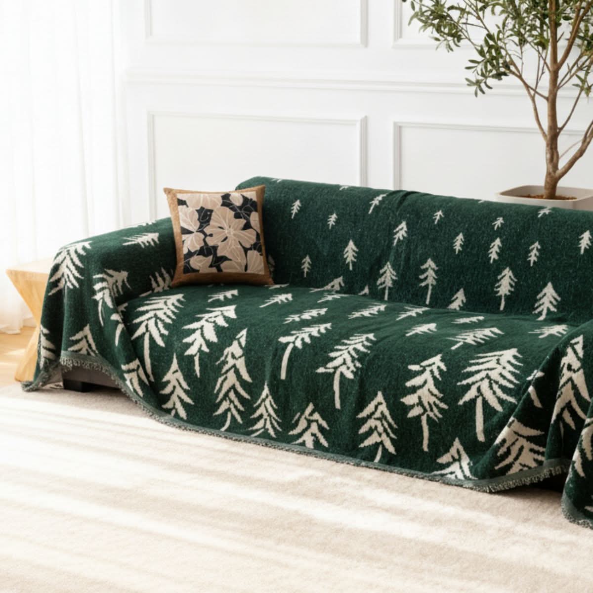 Pet Couch Cover - Pine Trees Green - Image 3