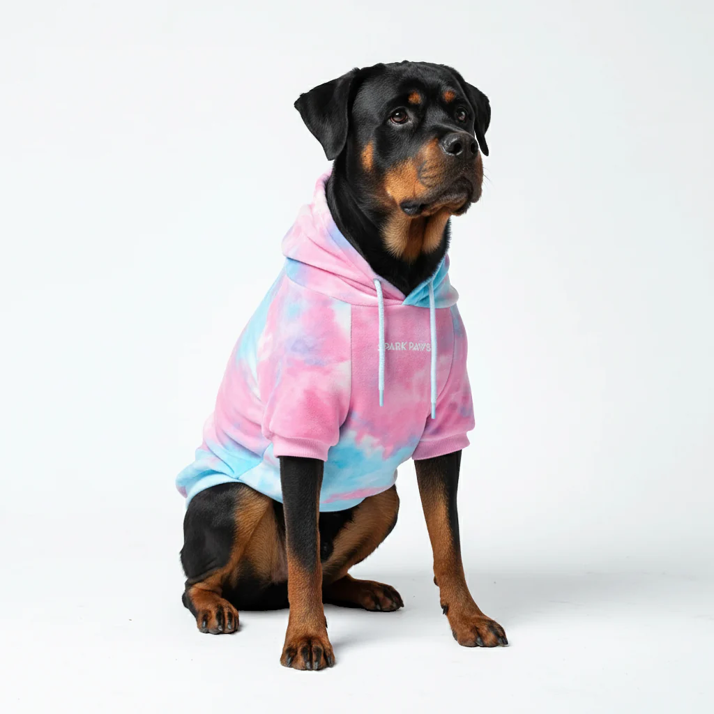 Velvet Dog Hoodie - Snow Cone - Image 7