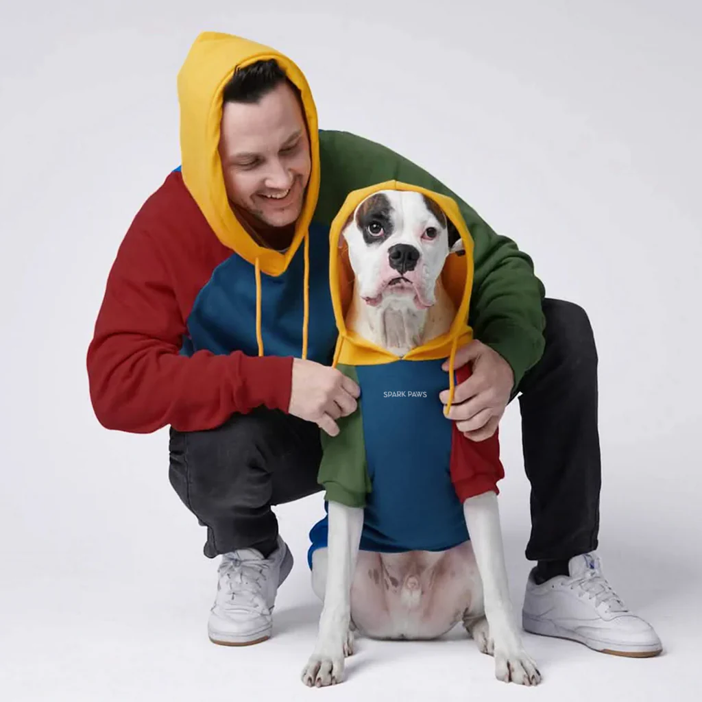 Color Block Dog Hoodies - Image 36