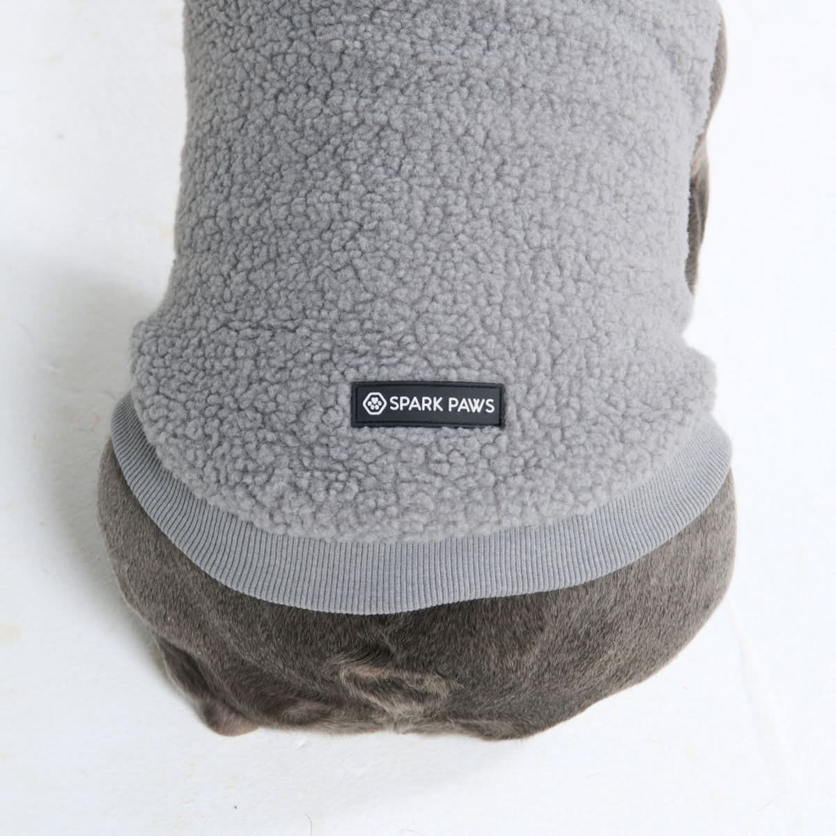 Teddy Sherpa Dog Jacket - Silver Gray - Image 6