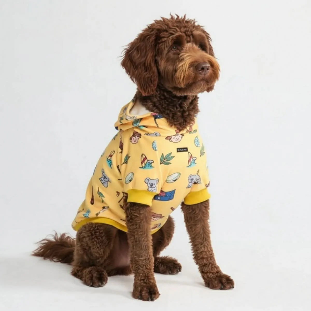 The Australia Dog Hoodie - Yellow - Image 3