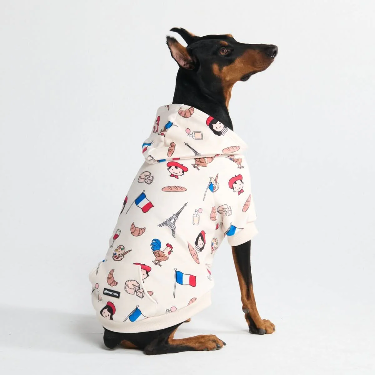 The France Dog Hoodie - Beige - Image 7