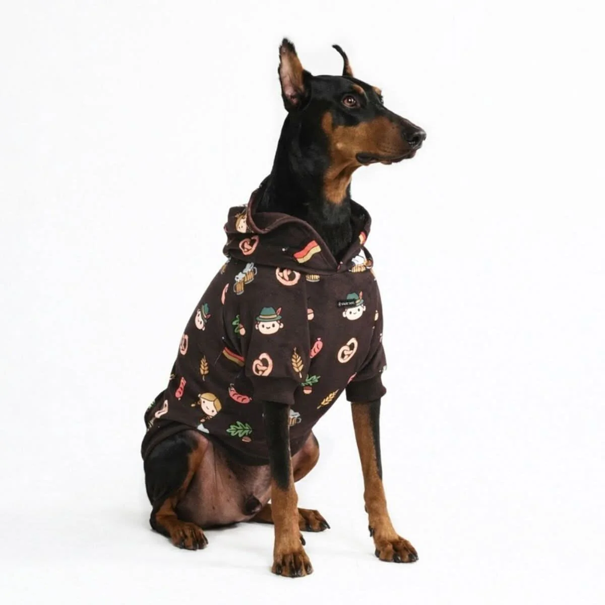 The Germany Dog Hoodie - Dark Brown - Image 2