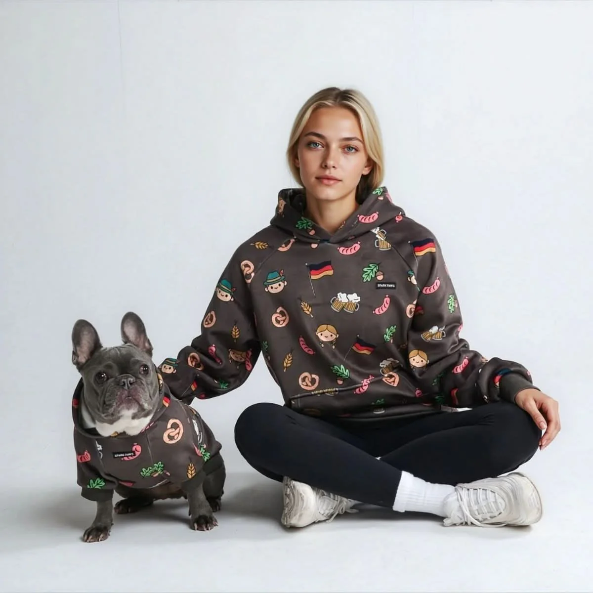 The Germany Dog Hoodie - Dark Brown - Image 8