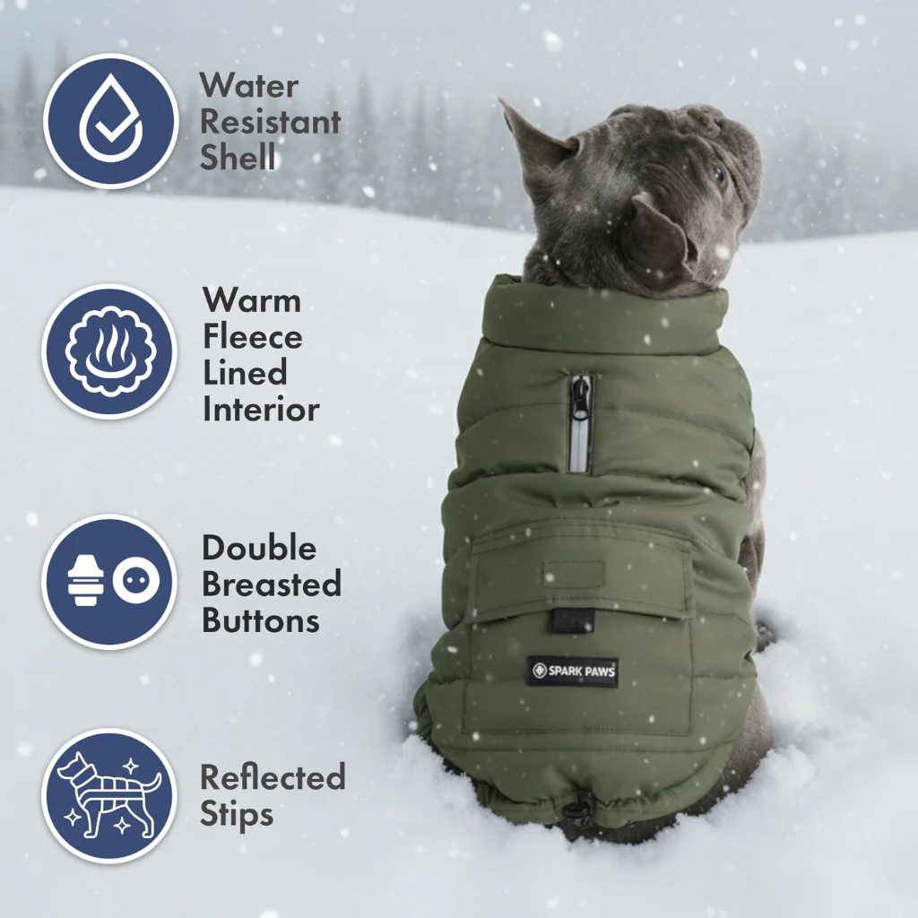 WarmShield Water-Resistant Jacket - Olive - Image 14