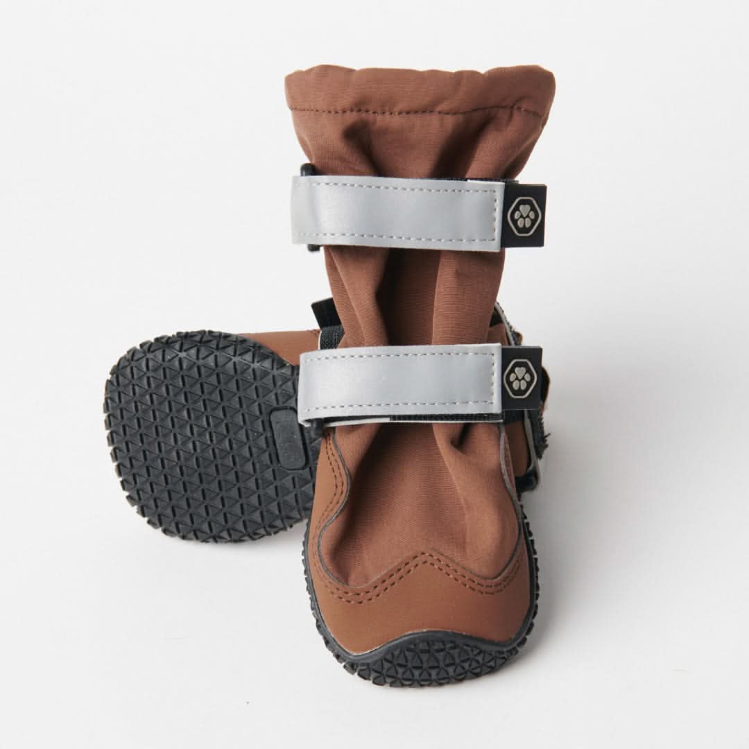 Dog Rainboots, Waterproof Dog Shoes - Brown - Image 7