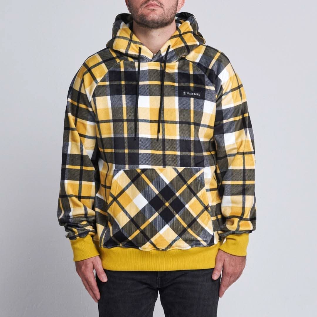 Yellow Plaid Human Hoodie - Image 4