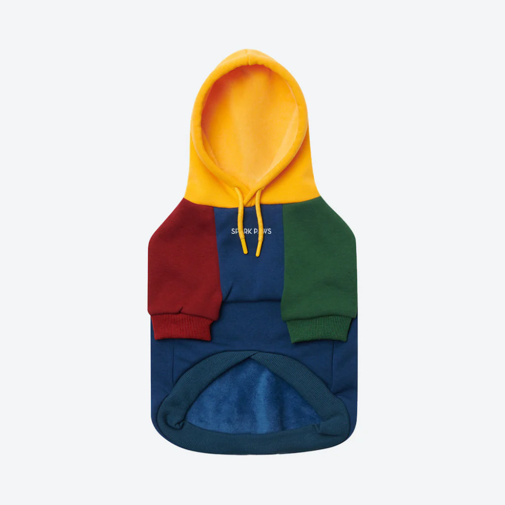 Primary Color Block Dog Hoodie - Image 7